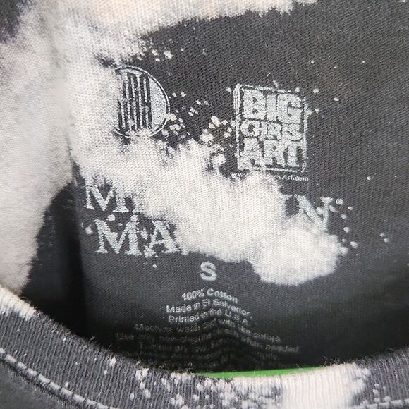 Big Chris Art Marilyn Manson Frontside Big Print Short Sleeve Graphic Tee Small - Picture 5 of 6